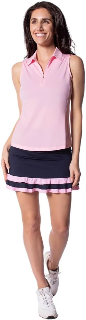 GOLFTINI Printed Pull-On Ruffle Skort 17.5"