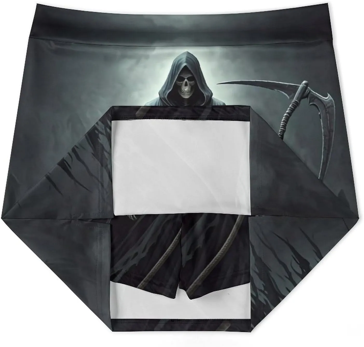 Grim Reaper Women's Mini Tennis Skirt with Shorts Underneath Athletic Workout Cute Skorts