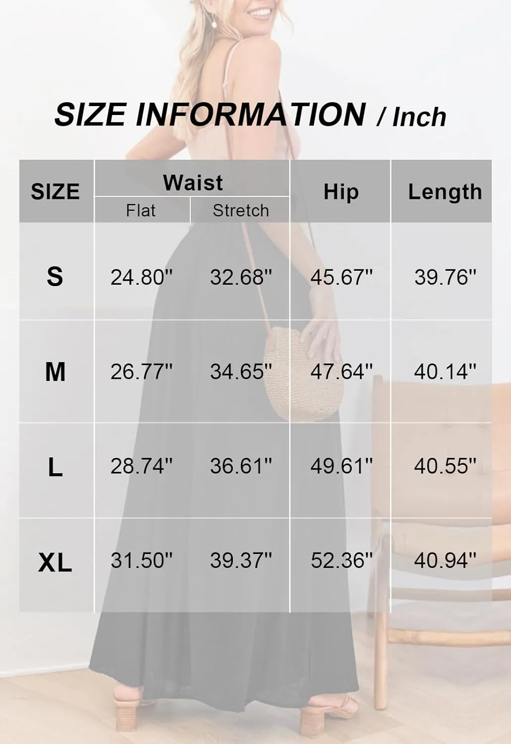 GUOLEZEEV Women Wide Leg Pants High Waisted Beach Pants Long Culottes Trendy Flowy Pants with Pockets