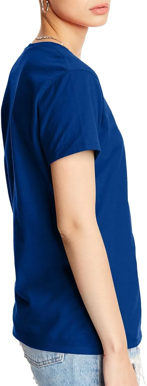 Hanes Perfect-T Crewneck T-Shirt, Lightweight Cotton Short Sleeve Tee for Women
