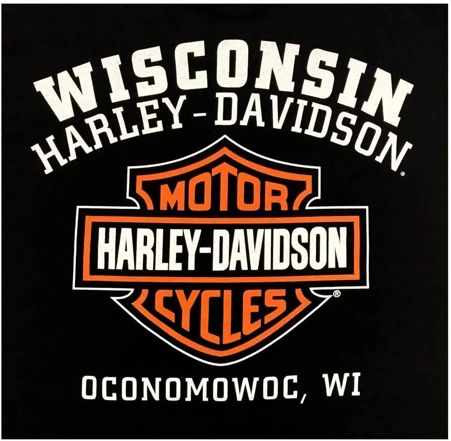 Harley-Davidson Men's Custom Freedom Short Sleeve Crew Neck Tee - Black
