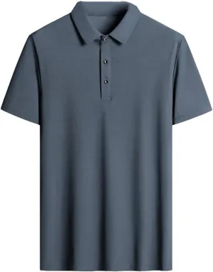 Hgvcfcv Mens Golf Shirt Moisture Wicking Quick-Dry Solid Short Sleeve Polo Shirts for Mensummer Mens Short-Sleeved T-Shirt