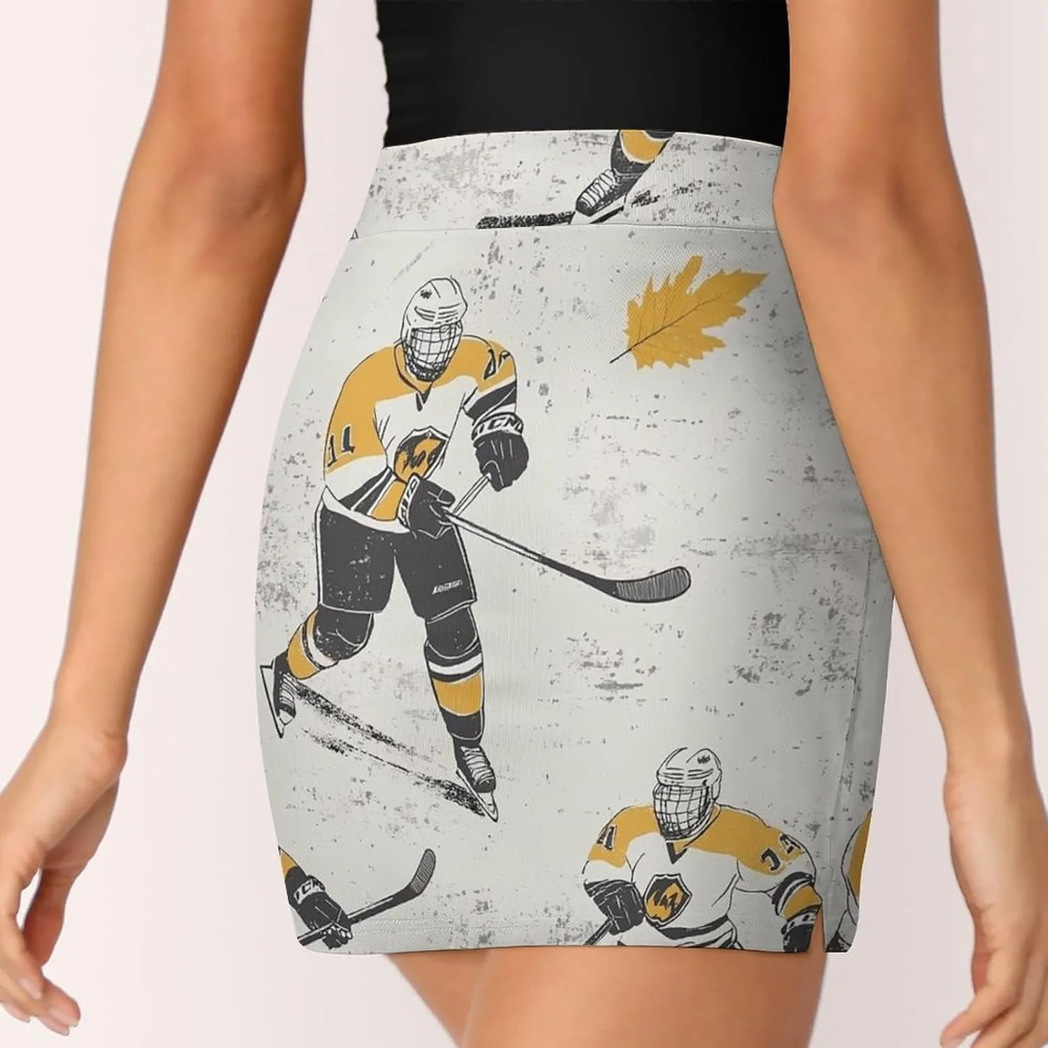 Hockey Players Women's Mini Tennis Skirt with Shorts Underneath Athletic Workout Cute Skorts