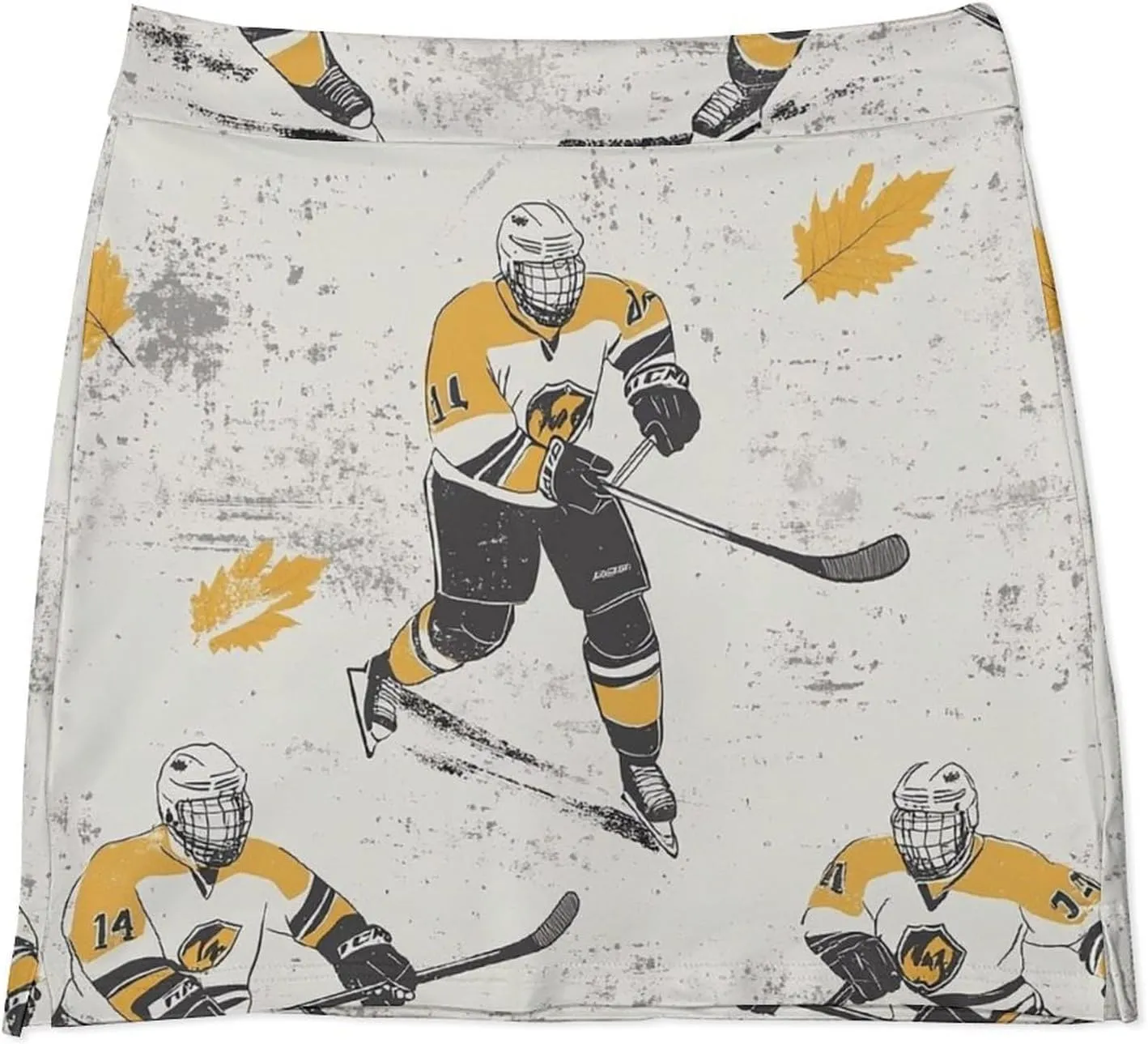 Hockey Players Women's Mini Tennis Skirt with Shorts Underneath Athletic Workout Cute Skorts