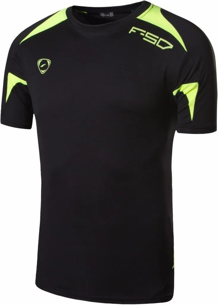 jeansian Men's 3 Packs Athletic Quick Dry Fit Short Sleeve Sport T-Shirt Tshirts Tee Shirt Tennis Golf Bowling LSL182