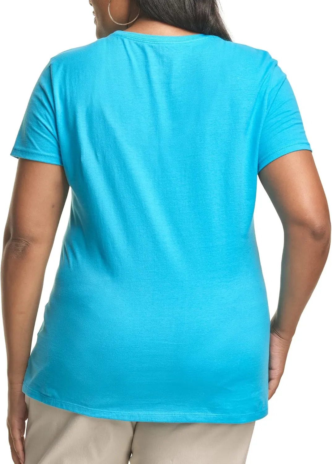 JUST MY SIZE Women's Plus-Size Short Sleeve Crew Neck Tee