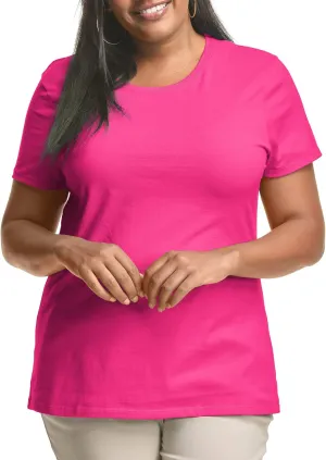 JUST MY SIZE Women's Plus-Size Short Sleeve Crew Neck Tee