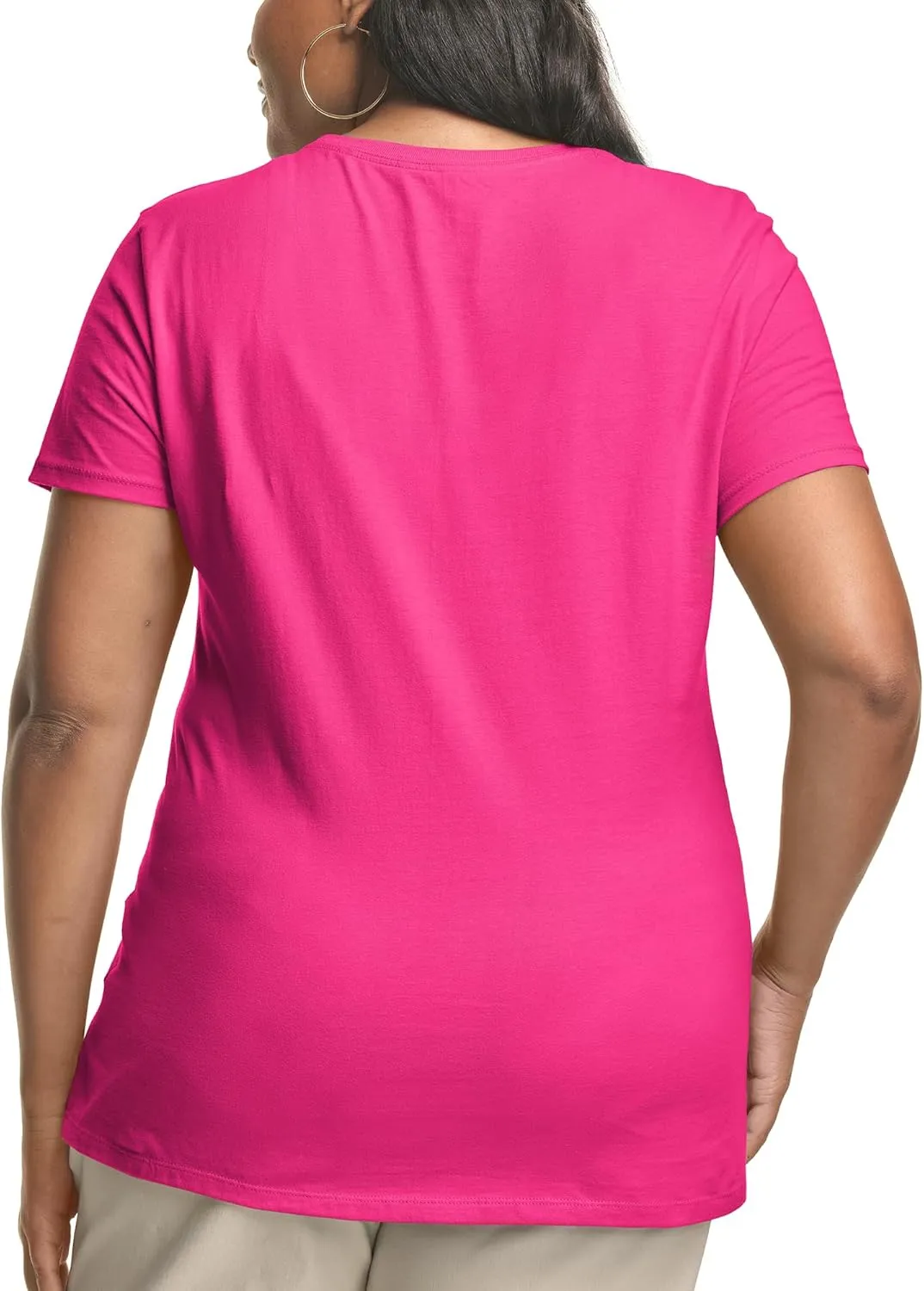 JUST MY SIZE Women's Plus-Size Short Sleeve Crew Neck Tee