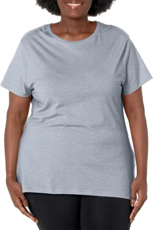 JUST MY SIZE Women's Plus-Size Short Sleeve Crew Neck Tee