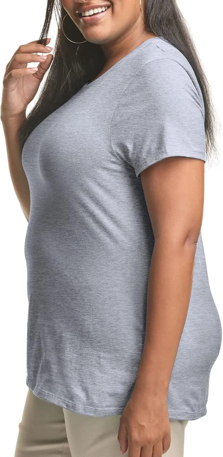 JUST MY SIZE Women's Plus-Size Short Sleeve Crew Neck Tee