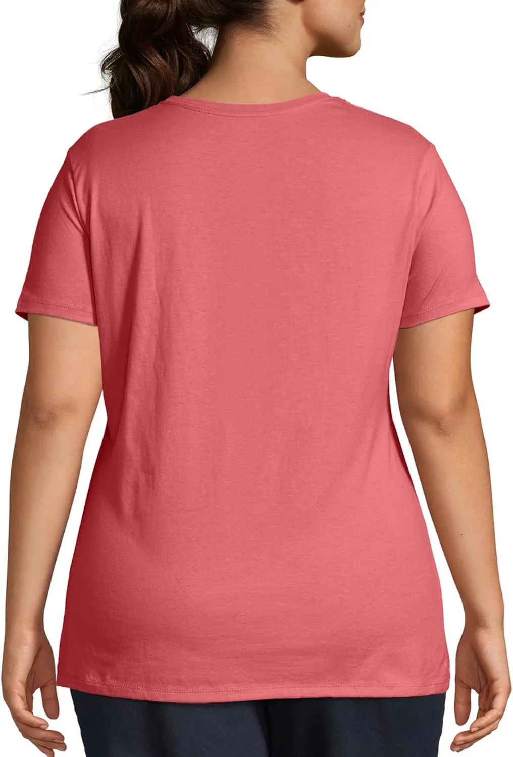 JUST MY SIZE Women's Plus-Size Short Sleeve Crew Neck Tee