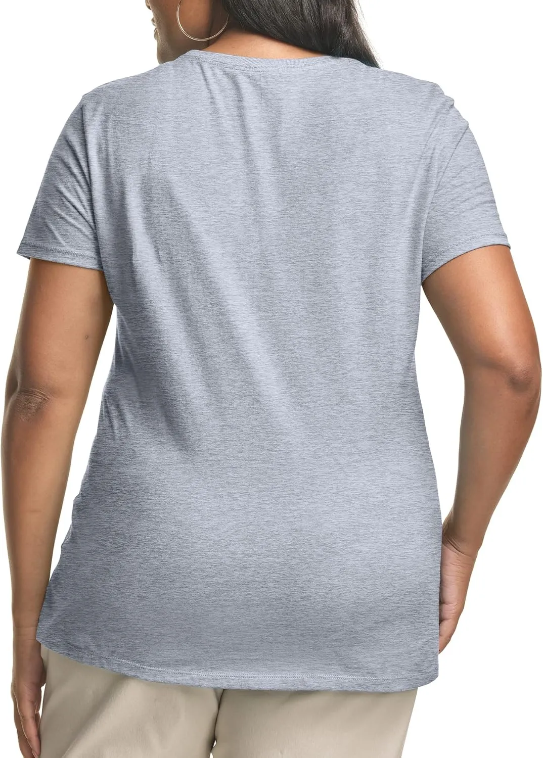 JUST MY SIZE Women's Plus-Size Short Sleeve Crew Neck Tee