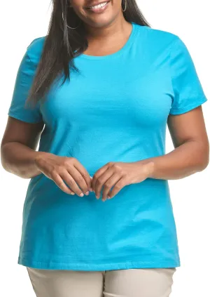 JUST MY SIZE Women's Plus-Size Short Sleeve Crew Neck Tee
