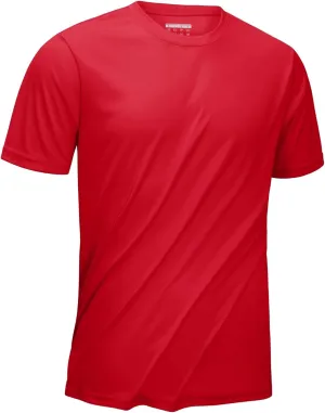 KEFITEVD Men's Short Sleeve UPF 50  Sun Protection Shirts Quick Dry Rashguard Swim Shirt SPF Workout Fishing Athletic T-Shirt