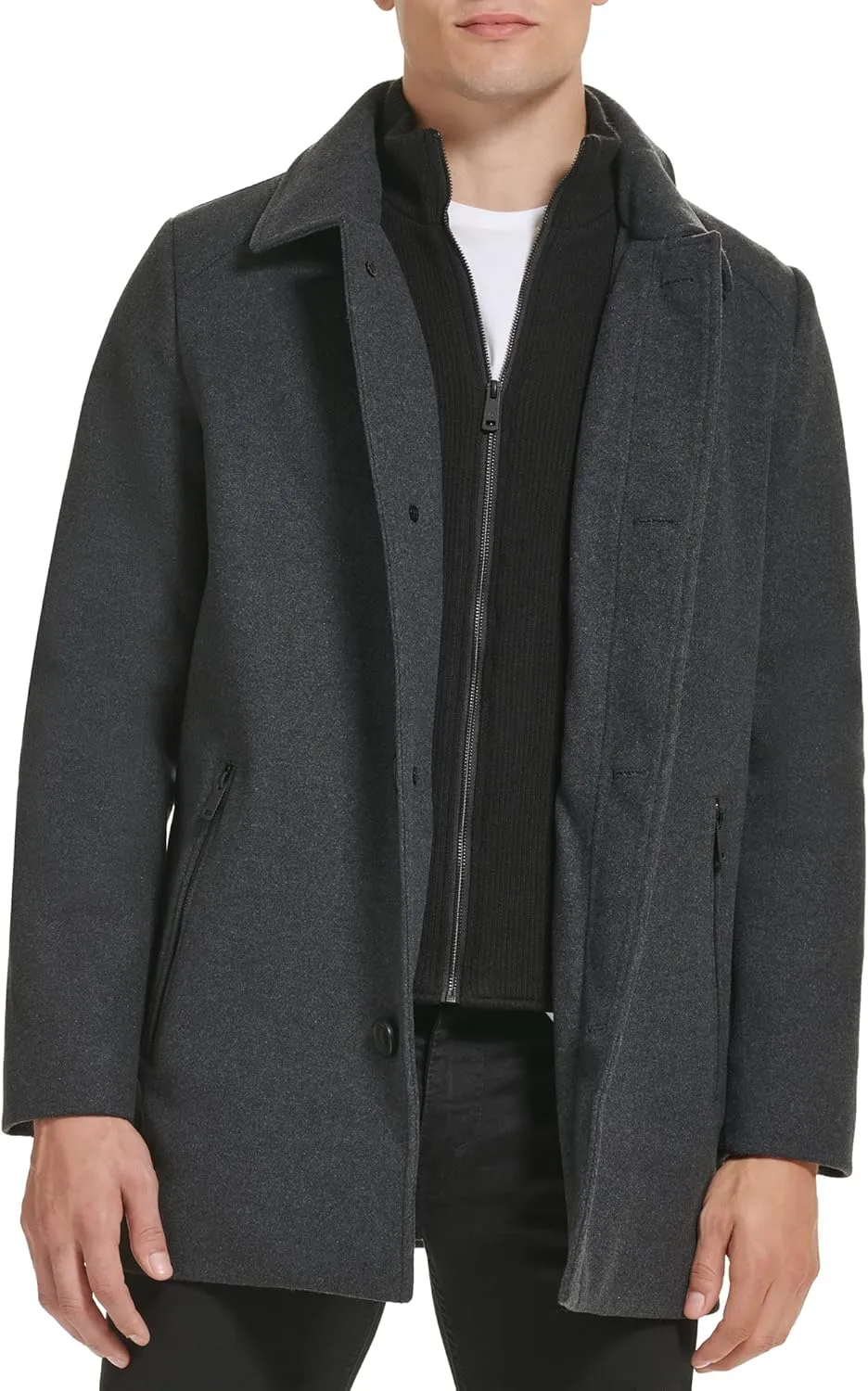 Kenneth Cole Men's Wool Top Coat
