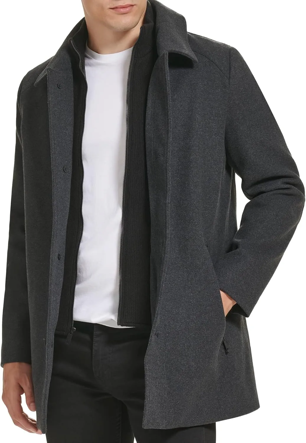 Kenneth Cole Men's Wool Top Coat