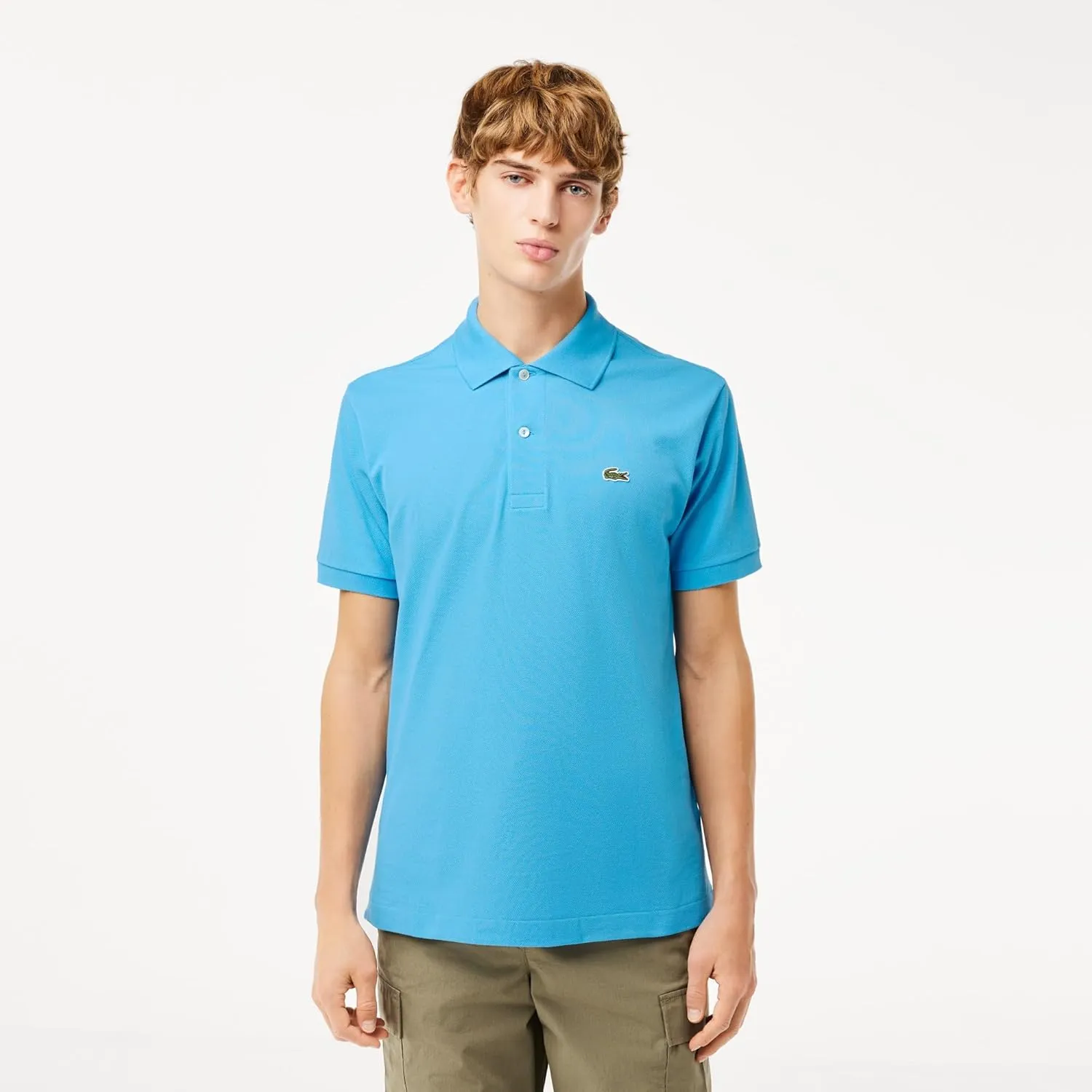 Lacoste Men's Short Sleeved Ribbed Collar Shirt