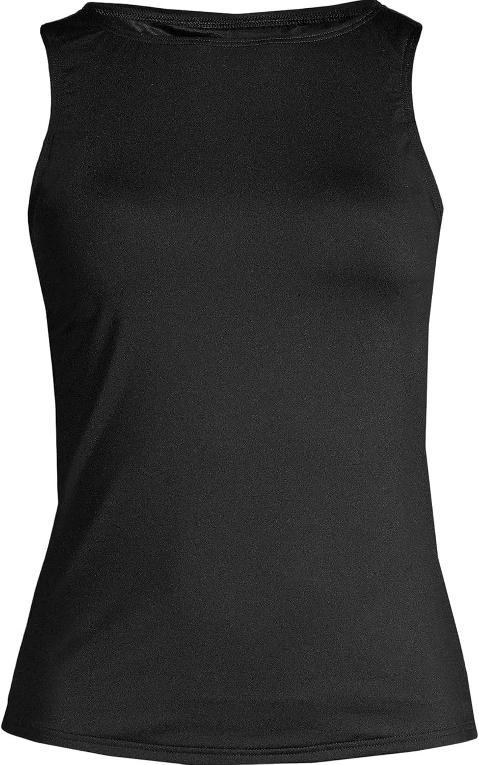 Lands' End Women's High Neck UPF 50 Modest Tankini Top Swimsuit