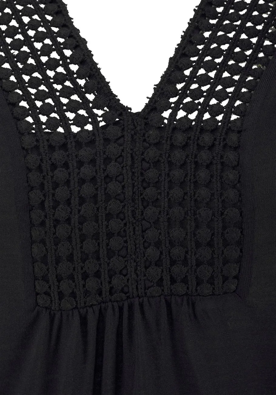 LASCANA Women's Crochet Insert Tank Top