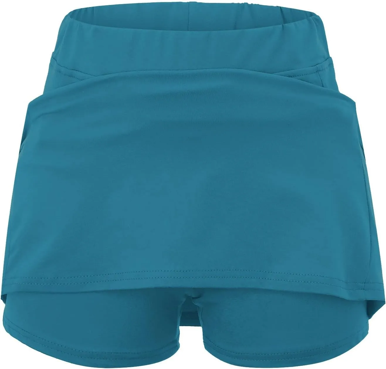 LCMTWX Lightweight High Waist Mid Waist Culottes Short Skirts Skinny Pants High Waisted Pleated Sports Skort with Pockets