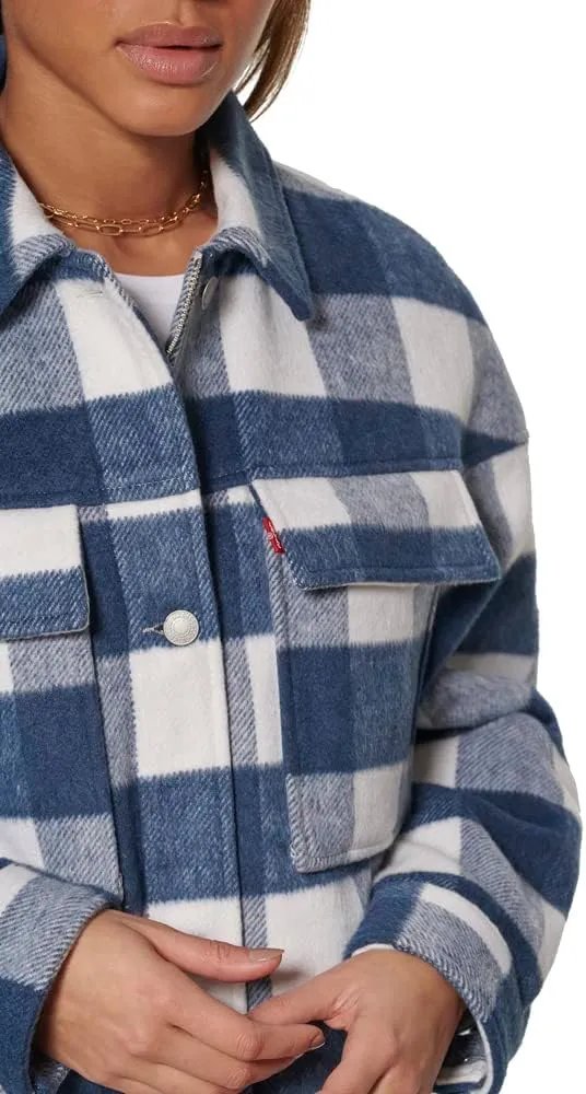 Levi's womens Wool Blend Shorty Shirt Jacket