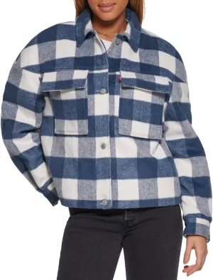 Levi's womens Wool Blend Shorty Shirt Jacket