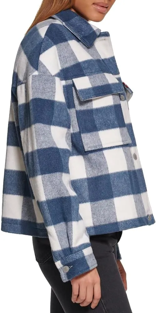 Levi's womens Wool Blend Shorty Shirt Jacket