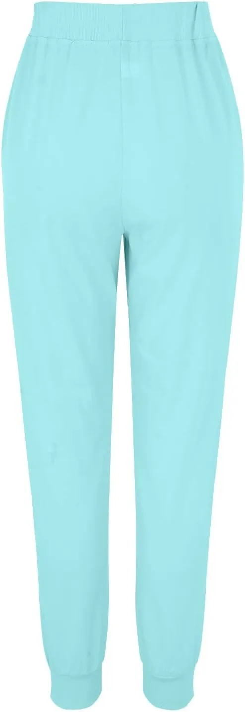 Linen Tapered Pants Women Drawstring Elastic Waist Casual Trousers with Pockets Straight Leg Loose Comfy Sweatpants