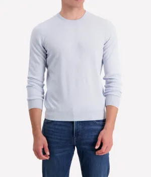 Long Sleeve Crew in Light Blue