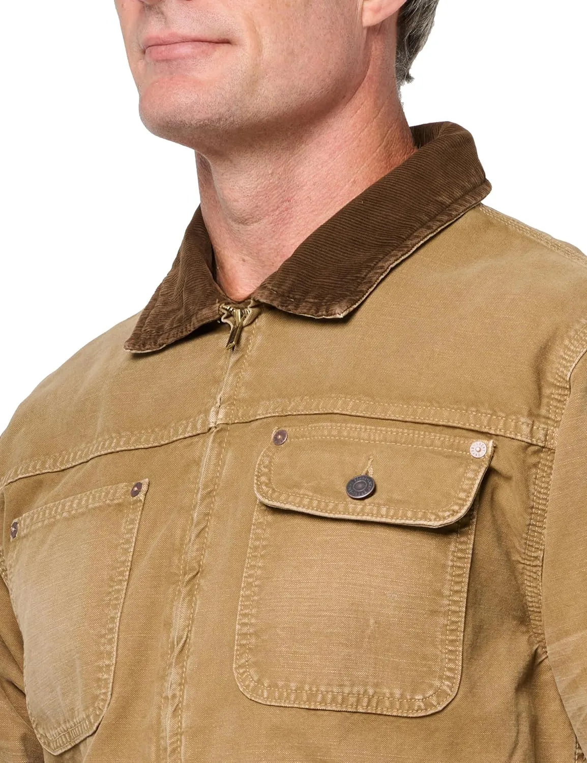 Lucky Brand Men's Corduroy Collar Trucker Jacket