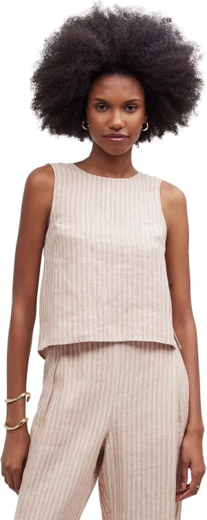 Madewell Women's Tie Back Linen Top