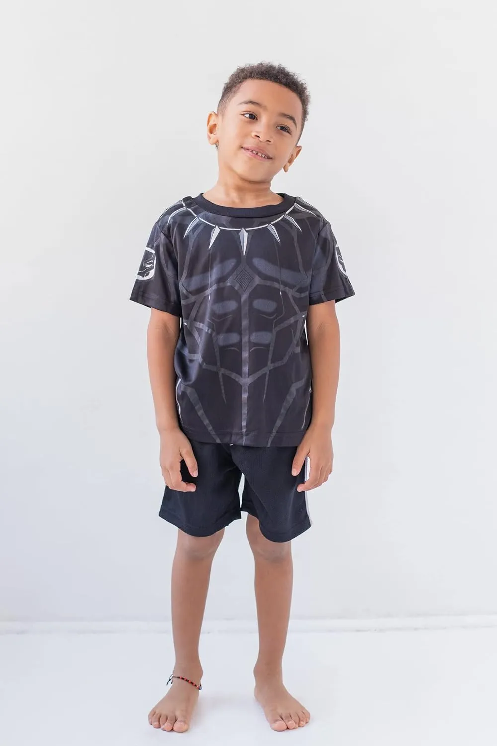 Marvel Avengers Captain America Iron Man Venom Hulk Cosplay Athletic T-Shirt and Shorts Outfit Set Toddler to Little Kid