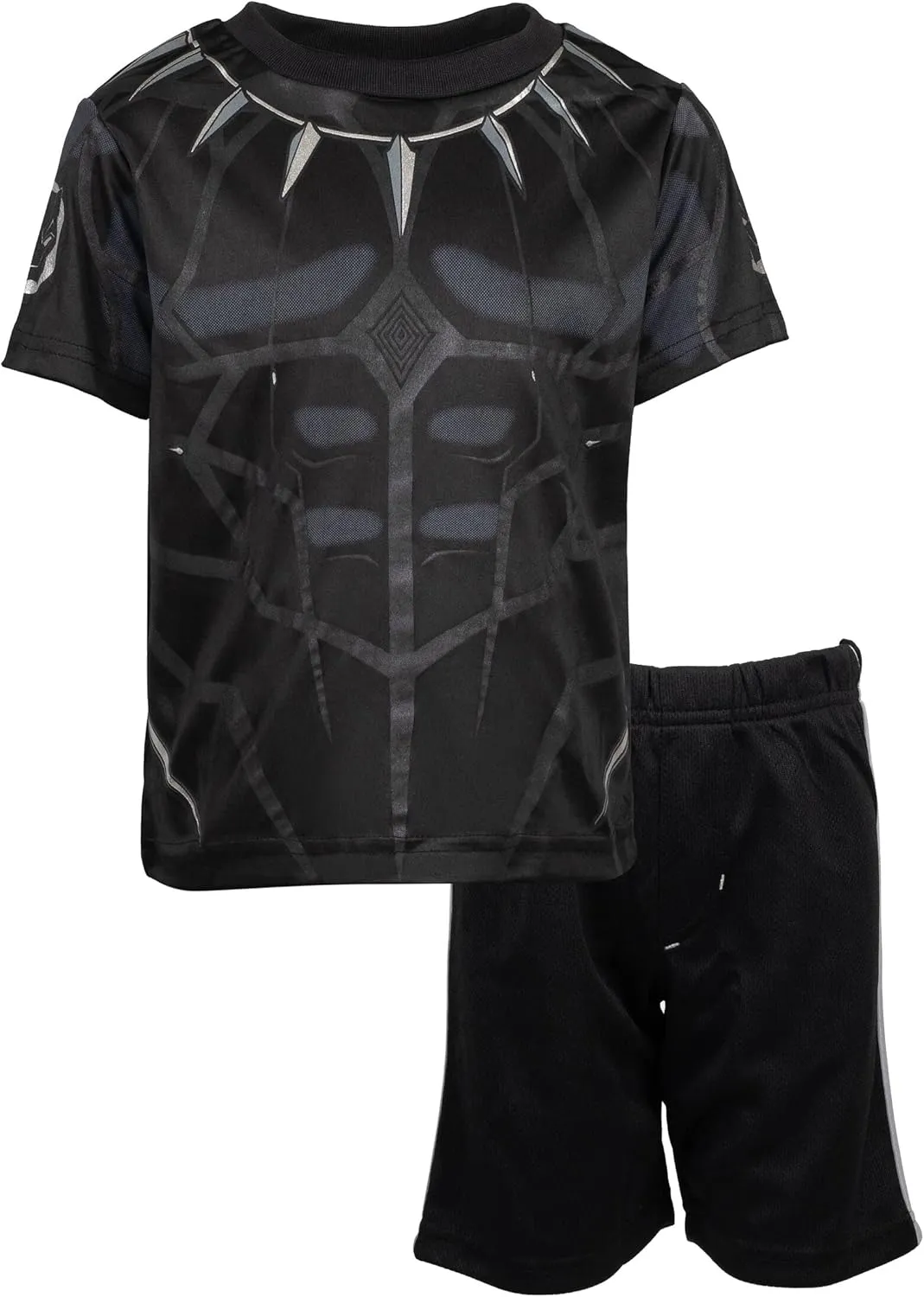 Marvel Avengers Captain America Iron Man Venom Hulk Cosplay Athletic T-Shirt and Shorts Outfit Set Toddler to Little Kid