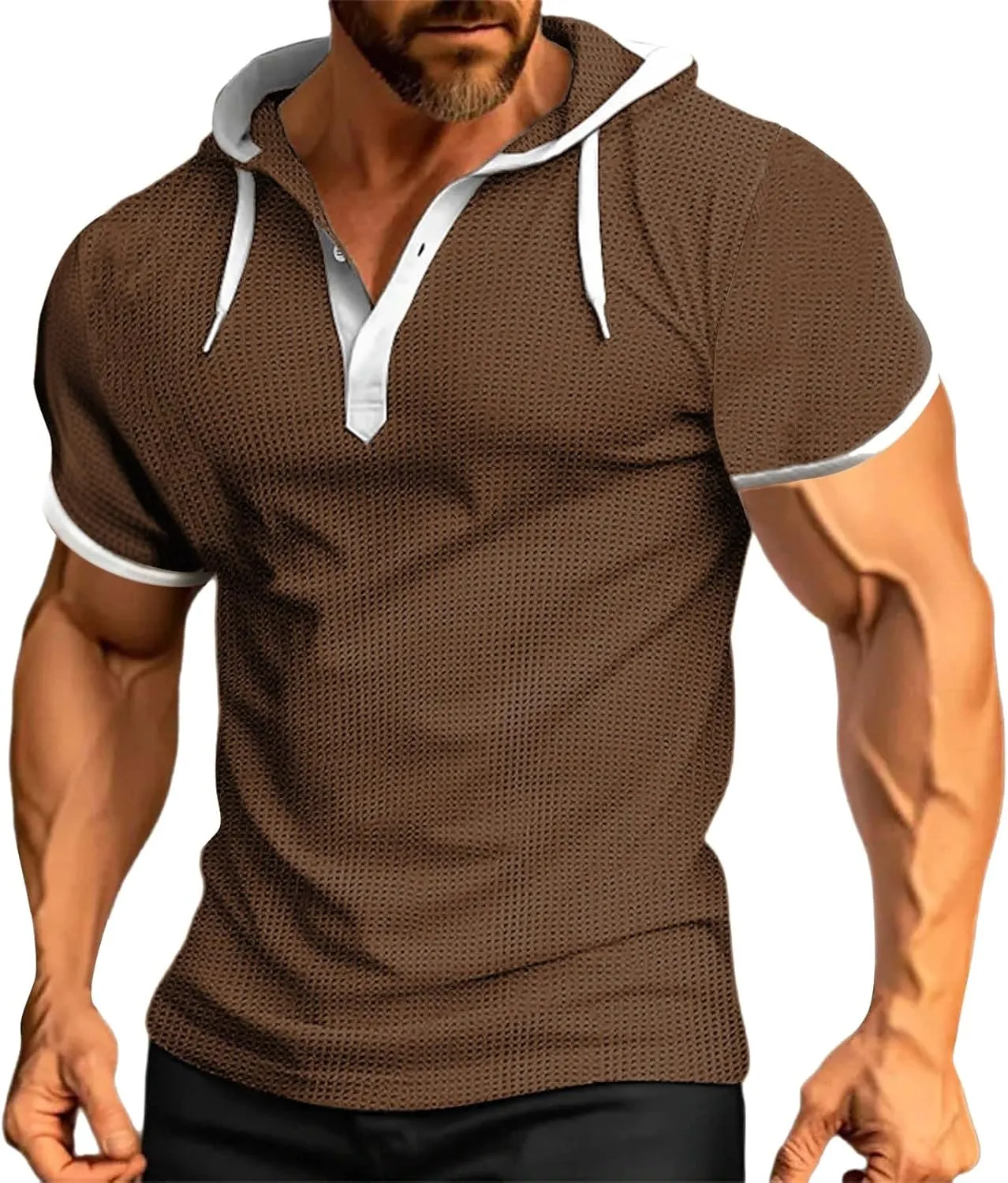 Men Essential Quick-Dry T Shirt Quick Dry Workout Top Minimalist Logo Athletic Summer Ready Tunics