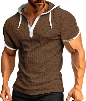 Men Essential Quick-Dry T Shirt Quick Dry Workout Top Minimalist Logo Athletic Summer Ready Tunics