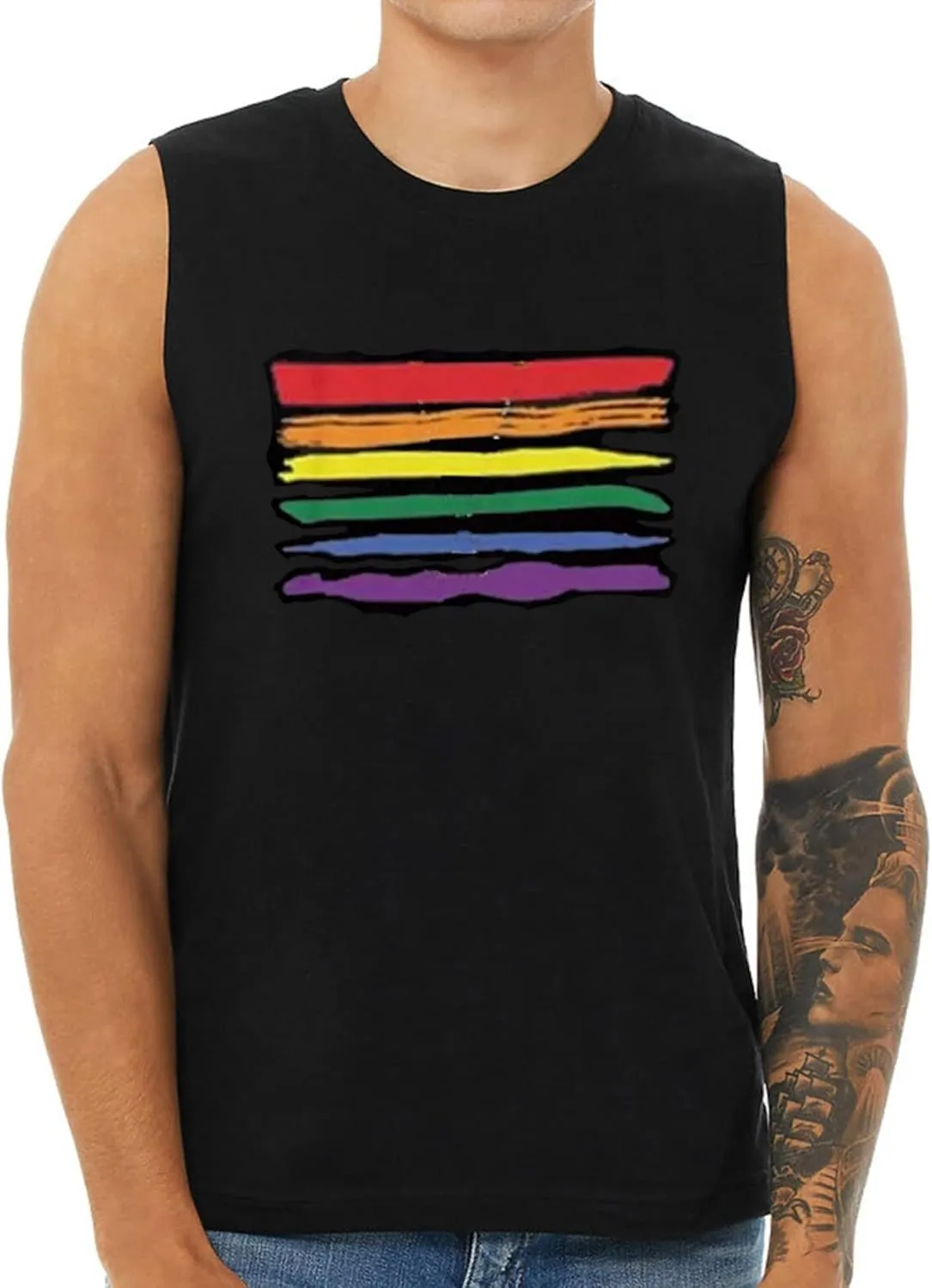 Men Pride Tank Tops Be You Love Wins Letter Print Shirt Graphic Gay Pride LGBT Sleeveless Shirt Tee