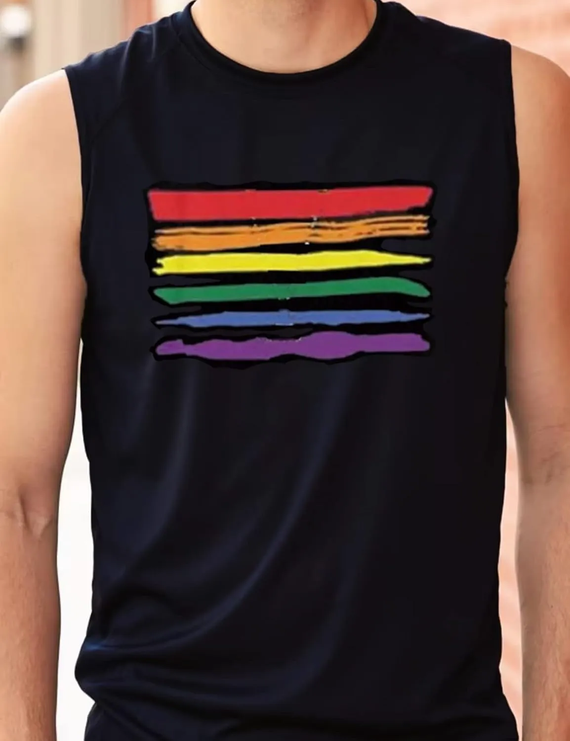 Men Pride Tank Tops Be You Love Wins Letter Print Shirt Graphic Gay Pride LGBT Sleeveless Shirt Tee