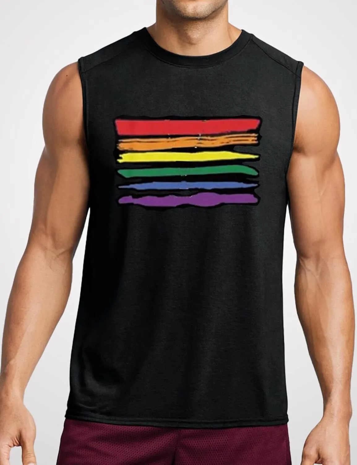 Men Pride Tank Tops Be You Love Wins Letter Print Shirt Graphic Gay Pride LGBT Sleeveless Shirt Tee