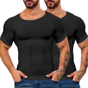 Mens Compression Shirt Body Shaper Slimming Undershirt Gynecomastia Abdomen Tummy Control Shapewear Tank Top Vest
