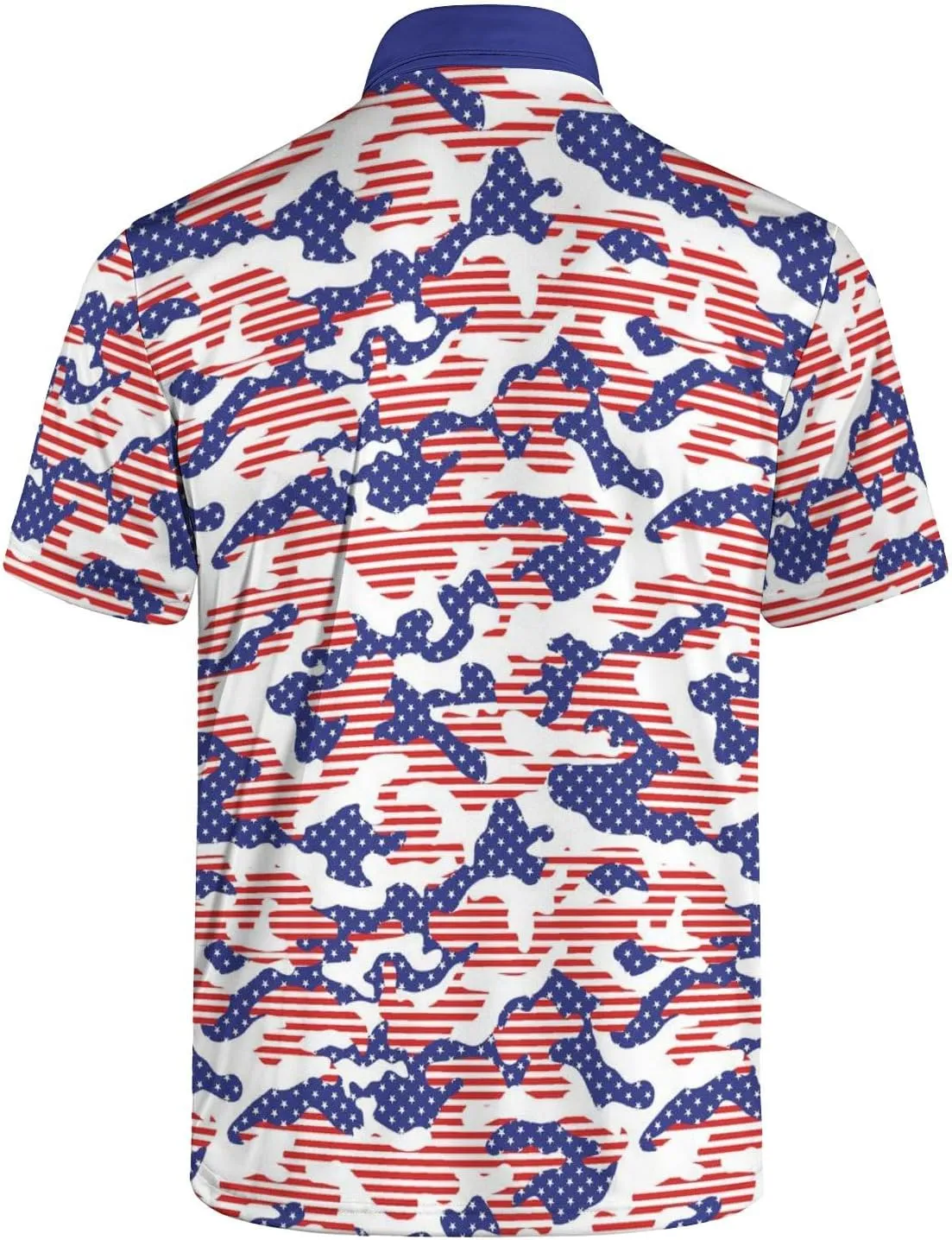 Men's Polo Shirt Funny Golf Shirts Quick Dry Print Performance Short Sleeve Collared Golf Polo Shirts for Men, S-4XL