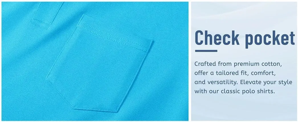 MenS Summer Quick Dry Polos Shirts Chest Pocket Short Sleeve Tee Shirts Business Work Breathable Shirts