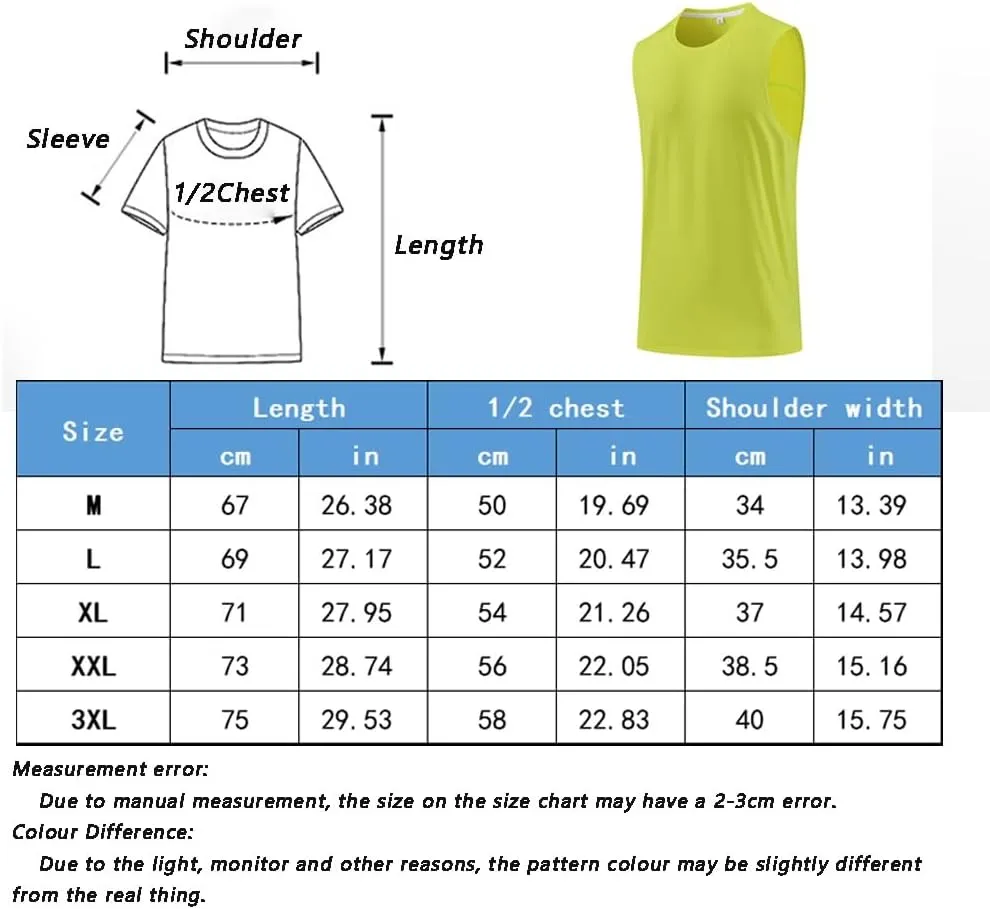 Mens Tank Tops Sleeveless Classic Muscle Tee Top for Men's Fitness, Quick Dry Gym Tank Top for Men