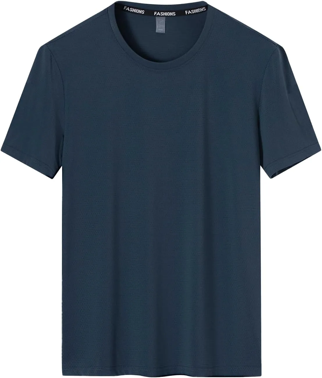 Men's Women's Solid Color Mesh Breathable Perforated Quick Dry Casual Athletic T-Shirt