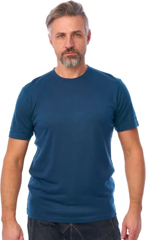 Merino Wool T-Shirt Mens - Short Sleeve Merino Wool Shirts for Men Sport Lightweight Thermal Base Layer Hiking Tshirt