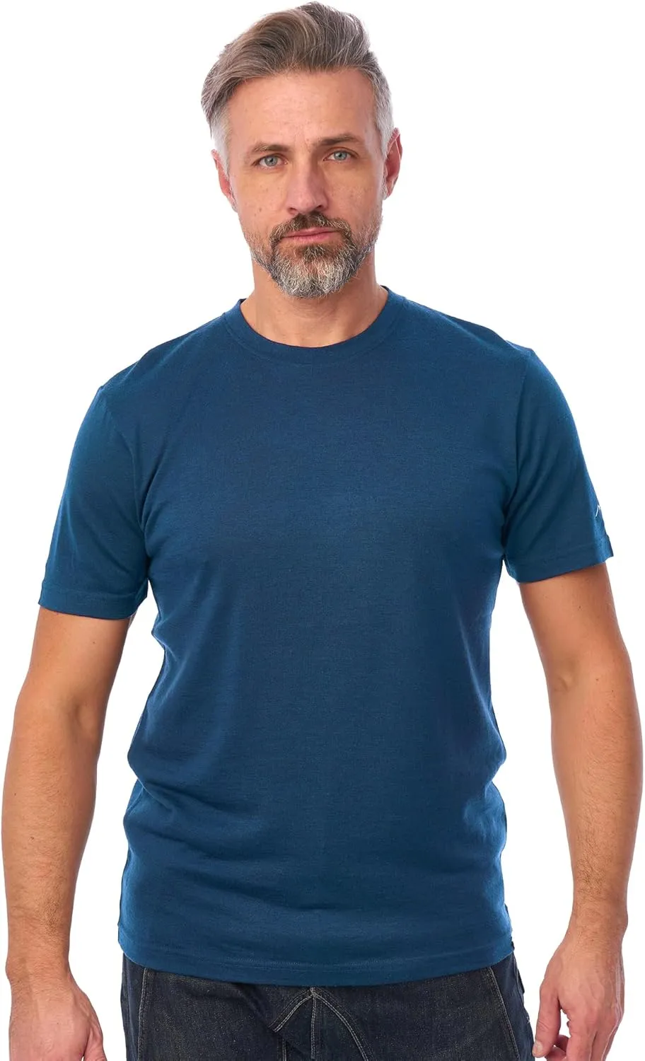 Merino Wool T-Shirt Mens - Short Sleeve Merino Wool Shirts for Men Sport Lightweight Thermal Base Layer Hiking Tshirt