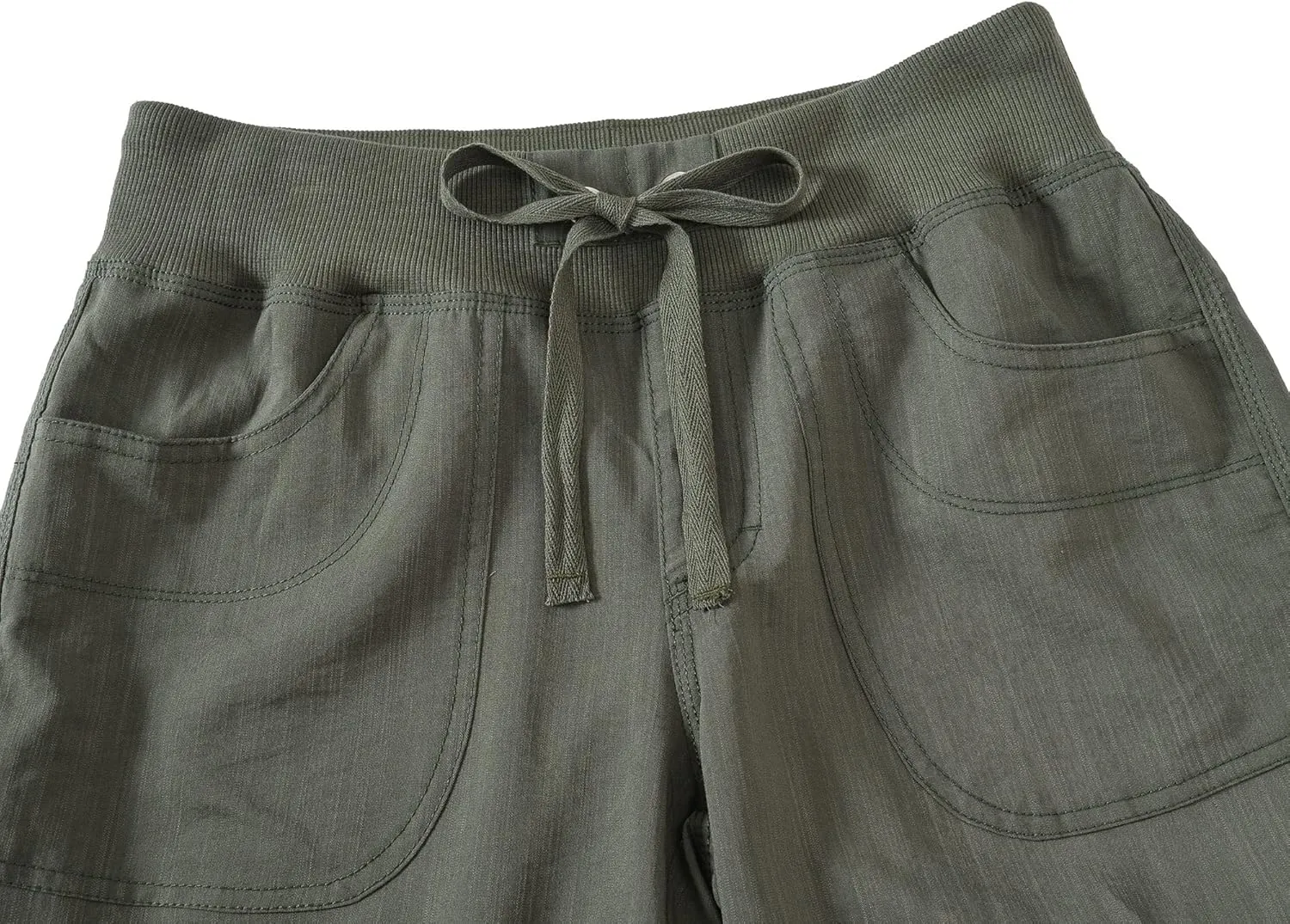 MoFiz Women's Cargo Capris Hiking Pants Lightweight Quick Dry Outdoor Athletic Travel Casual Loose Comfy Cute Pockets