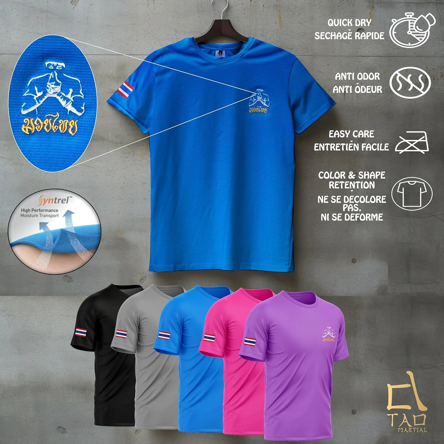 Muay Thai T-Shirt Quick Dry Lightweight Breathable Sport Tshirt, ST222
