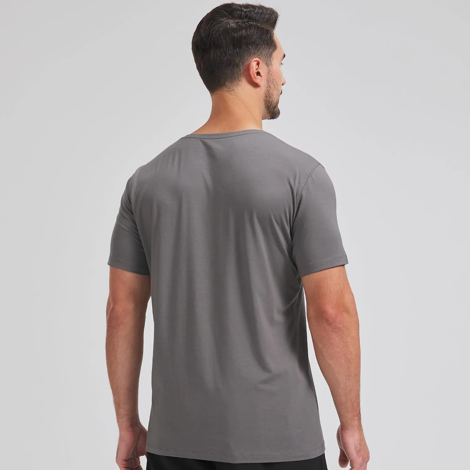 netdraw Men's Ultra Soft V-Neck Bamboo Viscose T-Shirt Comfy Lightweight Casual Basic Undershirts Pajama Tops
