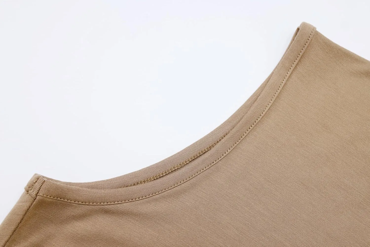 OThread & Co. Women's Sleeveless Turtleneck T-Shirt Basic Stretch Layer Comfy High Neck Tank Top