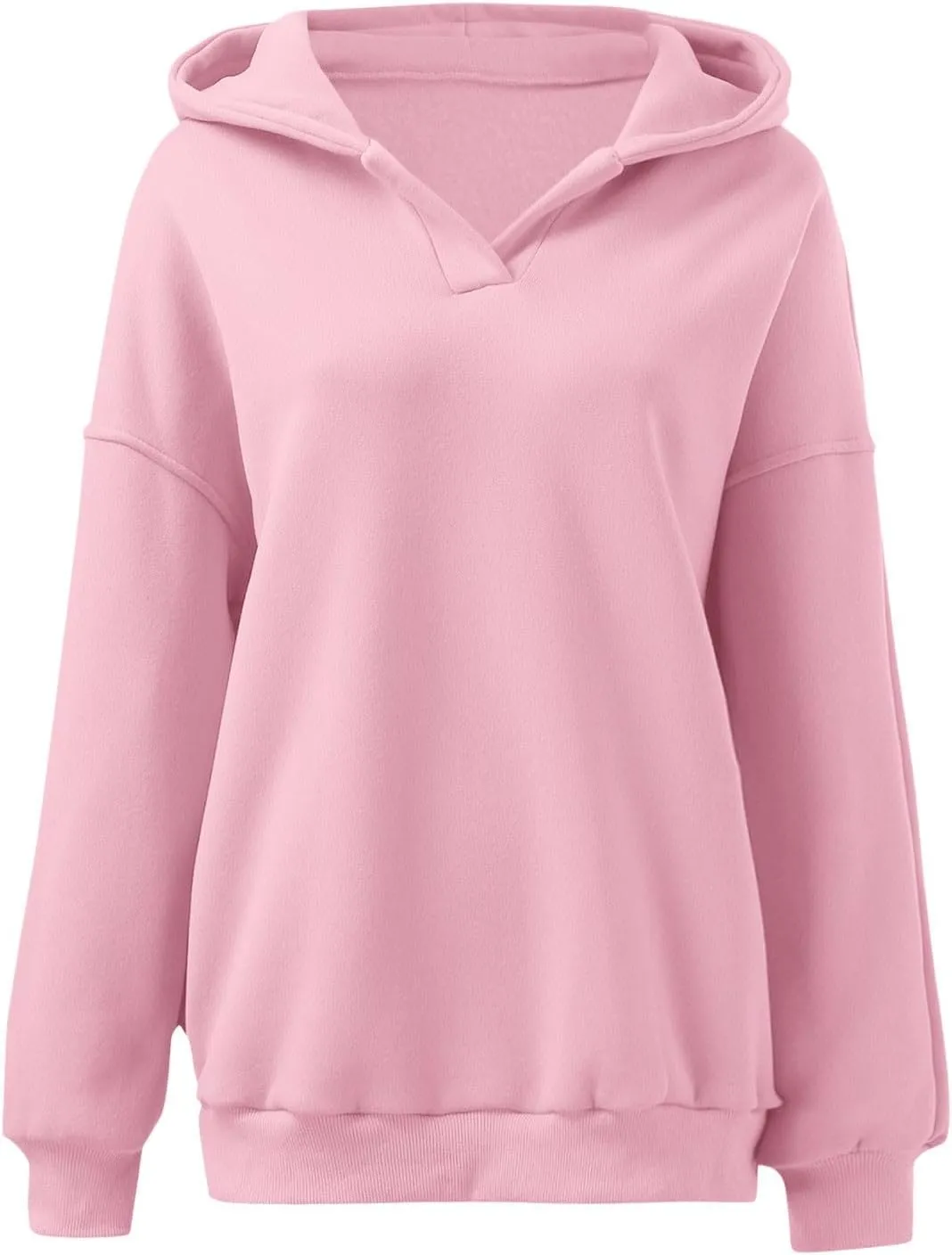 Oversized Hoodies Hoodies For Women Comfort Sweatshirt Fall Long Sleeve Fleece Lined Hoodies V Neck Oversized